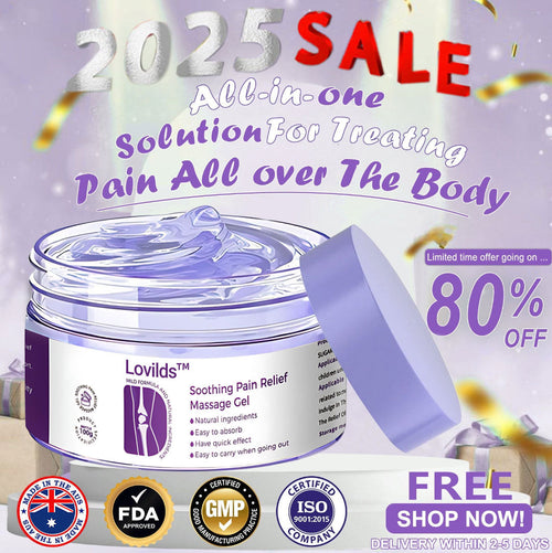 LOVILDS™ Turmeric & Emu Oil Arthritis Soothing Pain Relief Massage Gel 👨⚕️Australian Osteopathic Association (AOA)Approved