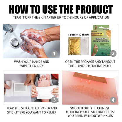 LOVILDS™ LymphTox Bee Venom Slimming & Detox Foot Patches