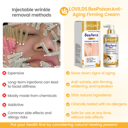 🌱🐝LOVILDS™ BeeAura Anti-Aging Firming Cream,Address Crepe & Sagging(🔥70% Off for a Limited Time!)
