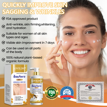 🌱🐝LOVILDS™ BeeAura Anti-Aging Firming Cream,Address Crepe & Sagging(🔥70% Off for a Limited Time!)