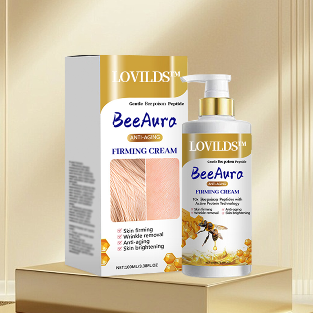 🌱🐝LOVILDS™ BeeAura Anti-Aging Firming Cream,Address Crepe & Sagging(🔥70% Off for a Limited Time!)